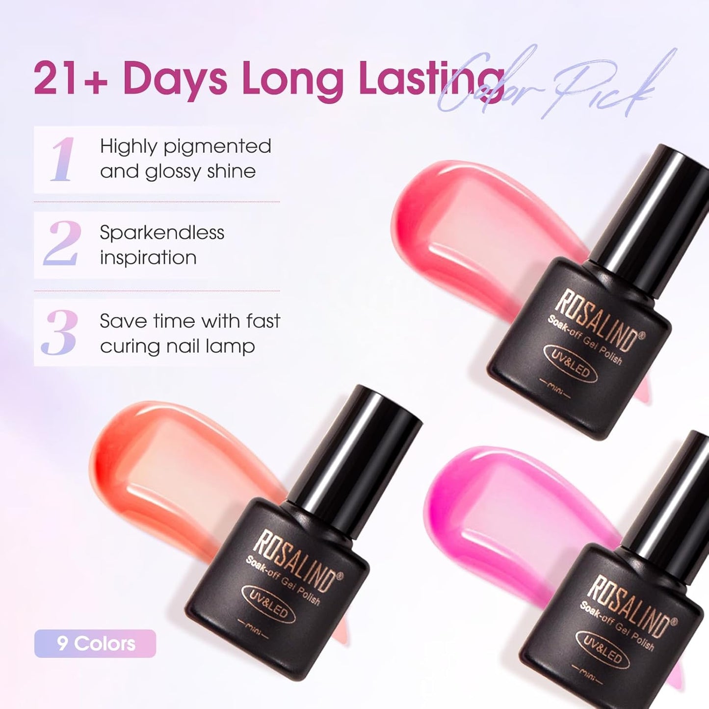 Gel Nail Polish Kit - 9 Colors | Best Offer🔥 - NailSala