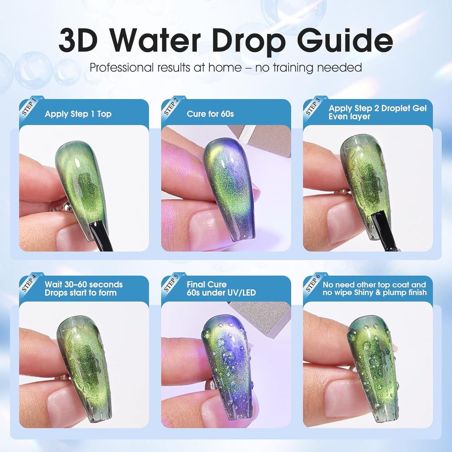 Water Droplet Gel Nail Polish