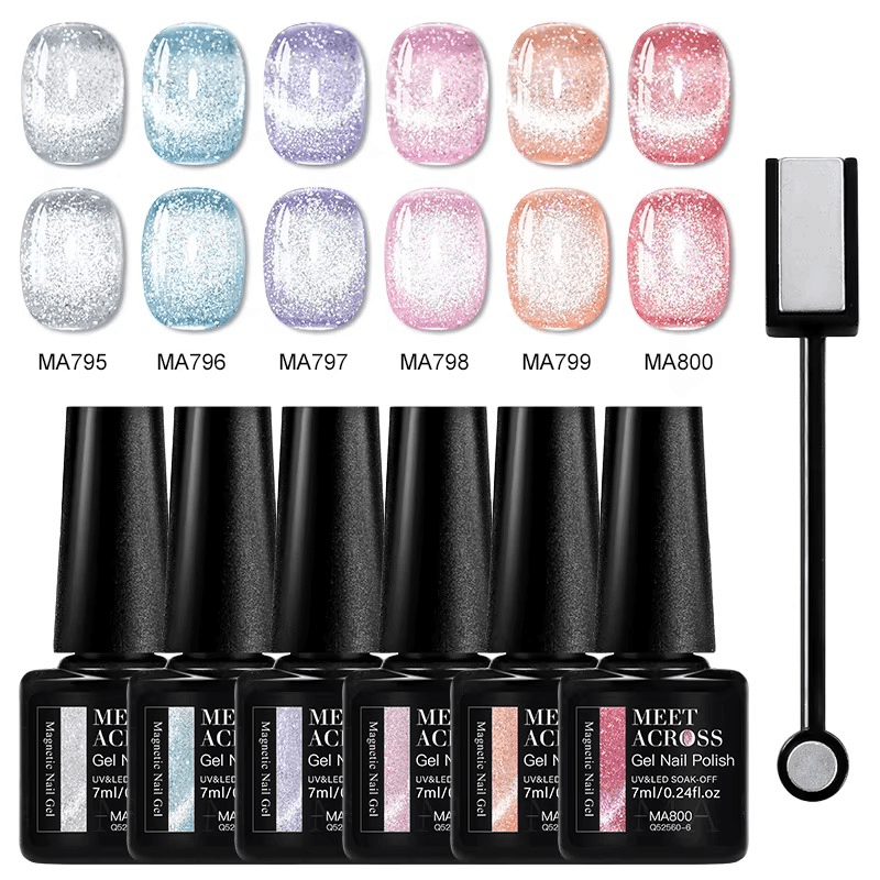 Cat Eye Gel Polish - 6 Colours - Global NailSala