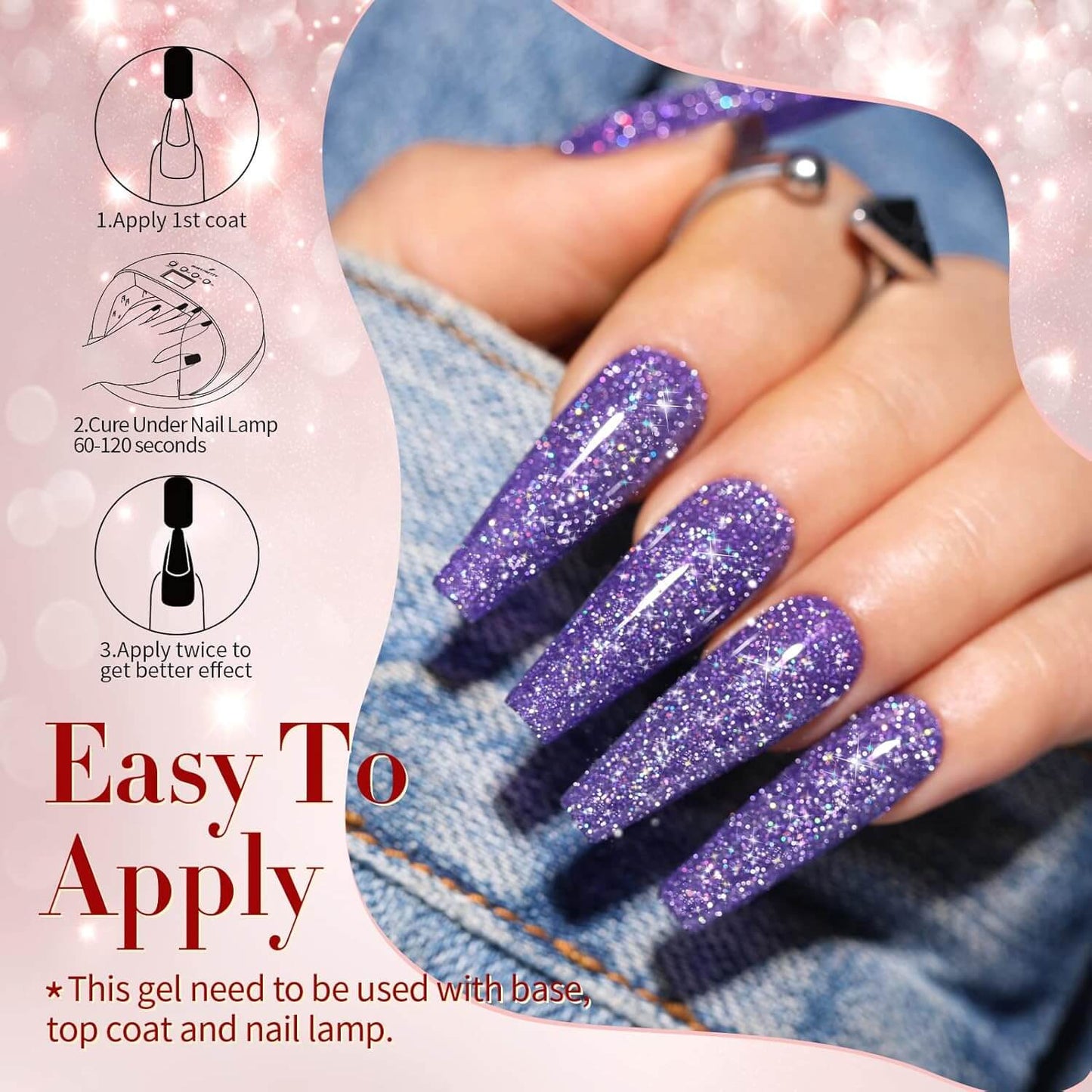 Glitter Gel Polish - Global NailSala