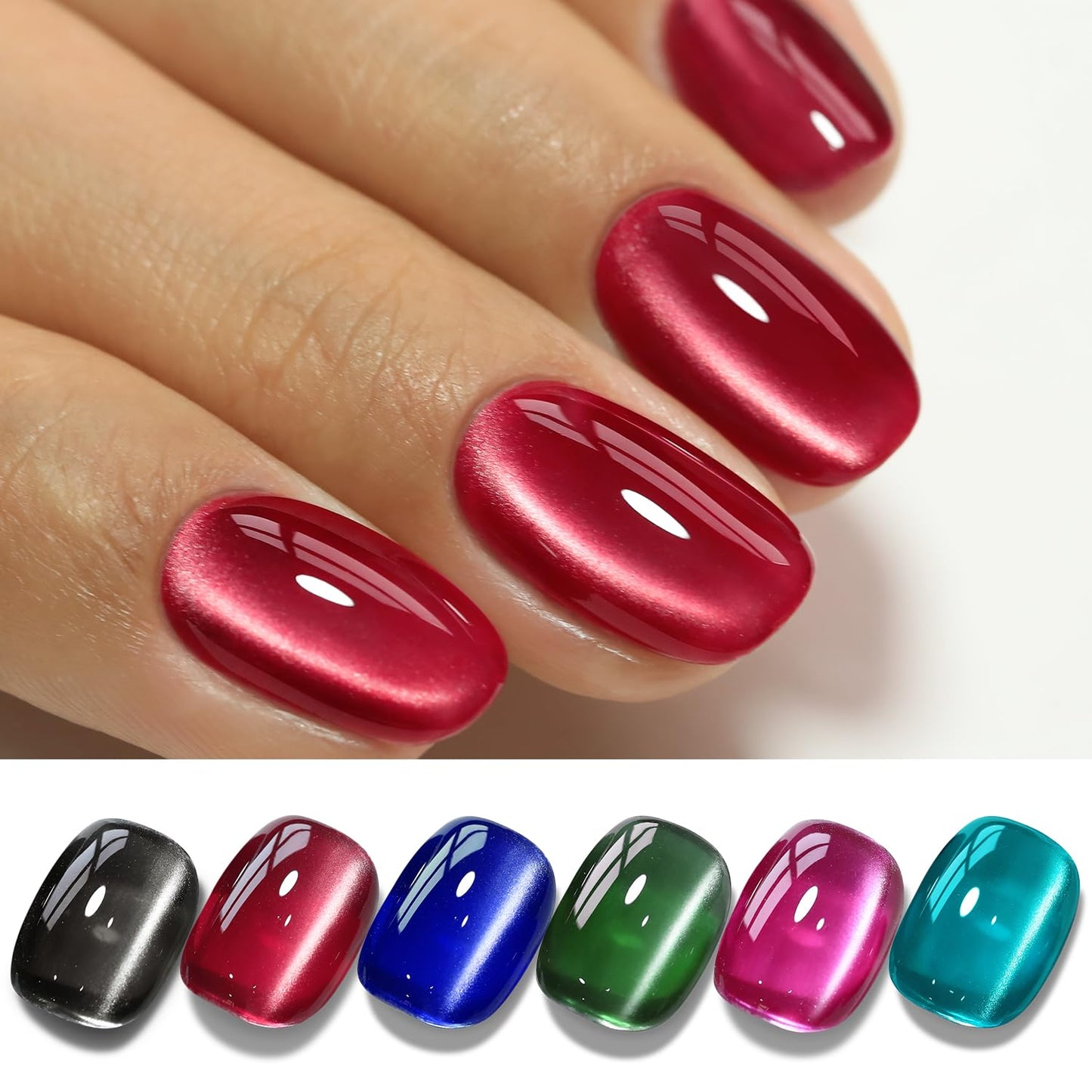 Magnetic Cat Eye Gel Nail Polish - 6Pcs Savings Pack - NailSala