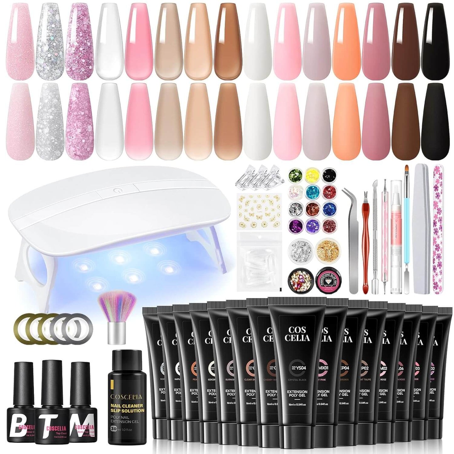Poly Gel Nail Extension Kit - 15 Colors NailSala