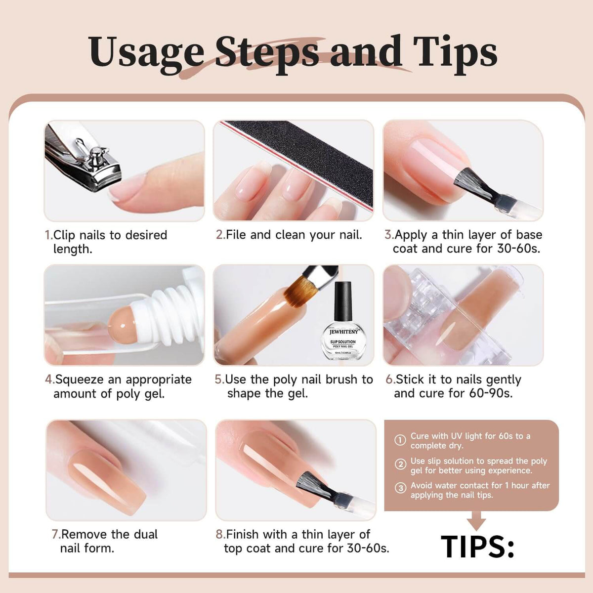 Poly Gel Nail Extension Kit - 3 Colors NailSala