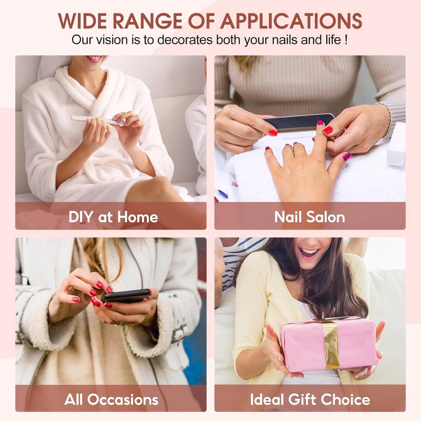 Poly Nail Gel Kit - 8 Vibrant Colors - UK - NailSala