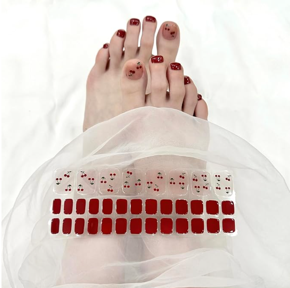 Semi Cured Gel Nail Strips 34 Pcs Glitter Collection