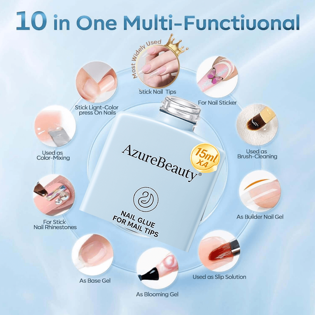 10 in One Gel Nail Glue/2Pcs NailSala