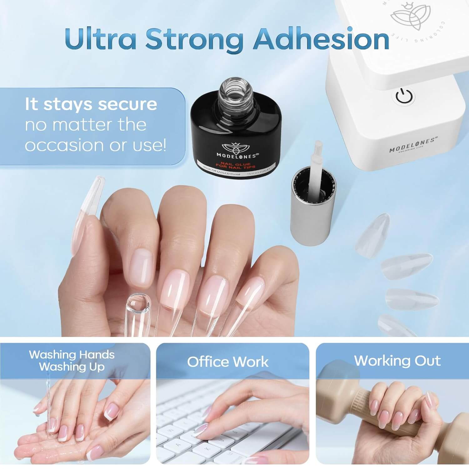 10 in One Gel Nail Glue/2Pcs NailSala