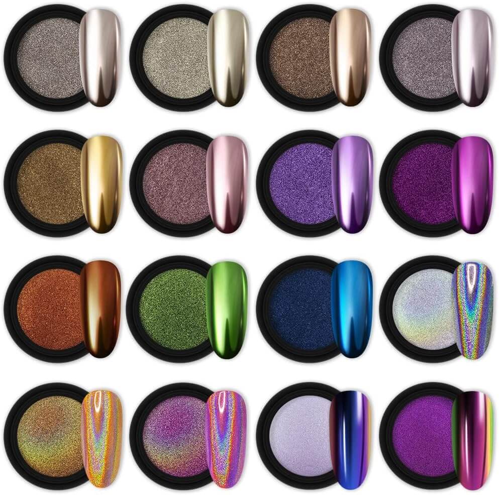 Chrome Nail Powder - 16 Colours 🎁 New Year's Gift 🎁 - NailSala