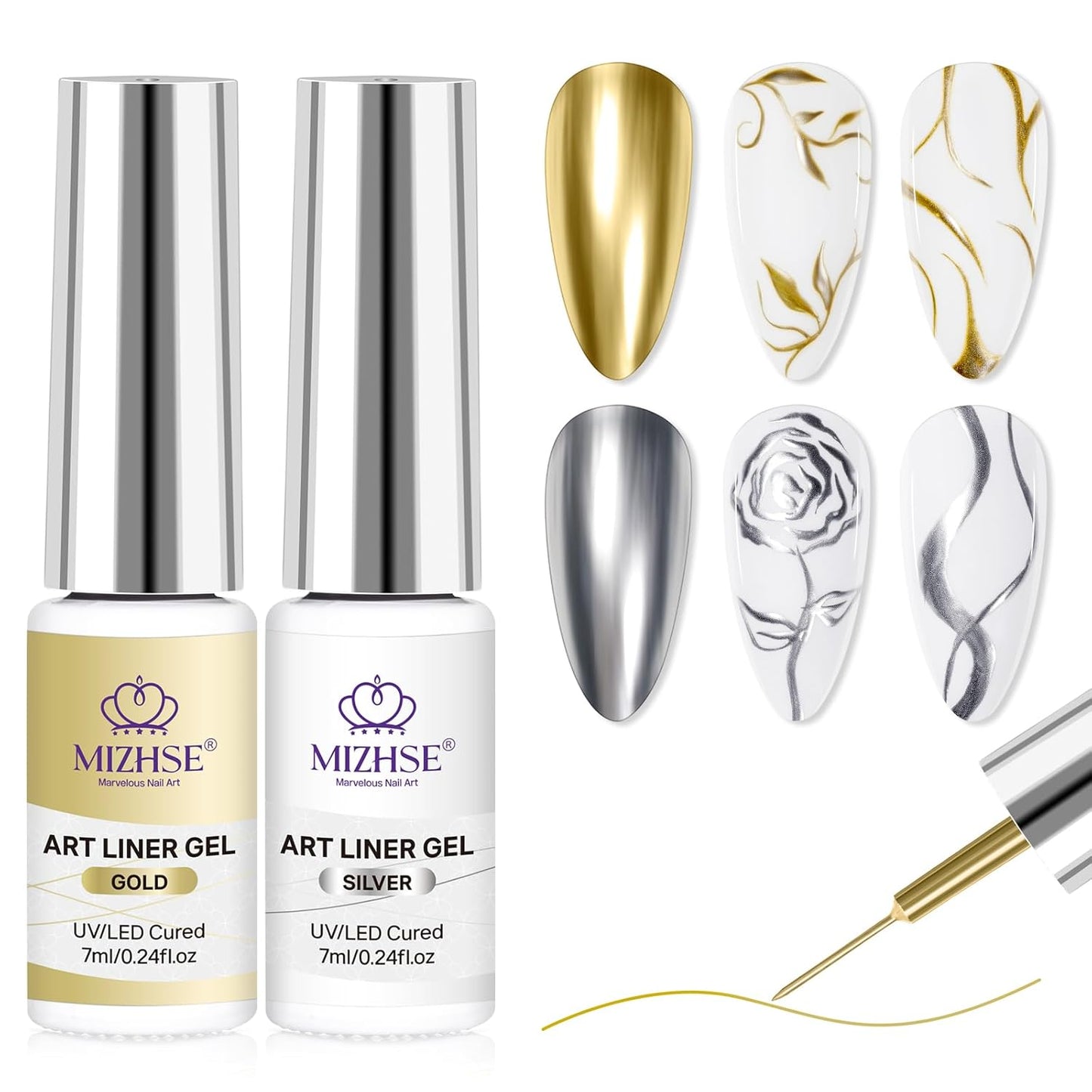 Metallic Gel Nail Polish Set NailSala