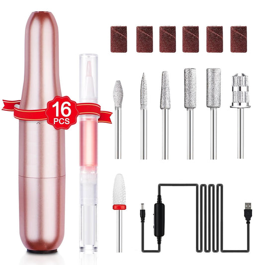 Nail Drill - 16 PCS Kit for Perfect At-Home Manicures - NailSala