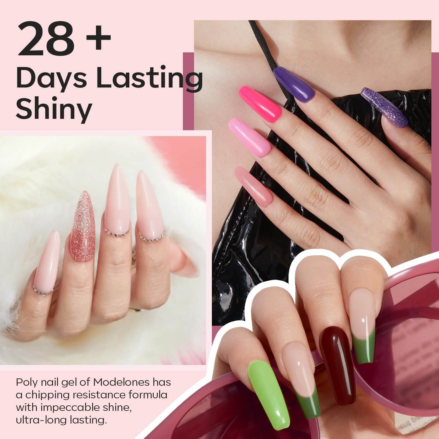 Poly Gel Nail Extension Kit - 32 Stunning Colors - LooksCulture