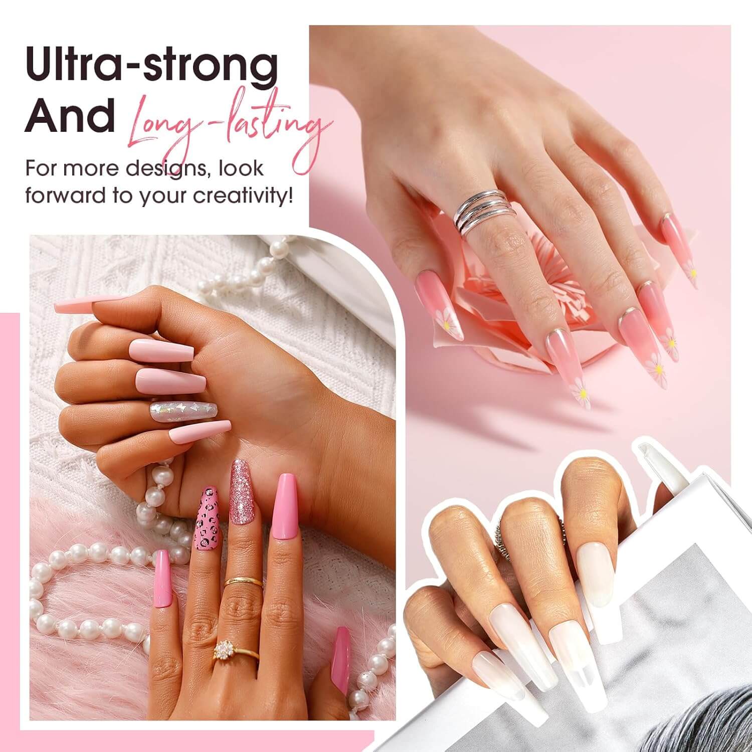 Poly Nail Gel Kit - 8 Vibrant Colors - UK - NailSala