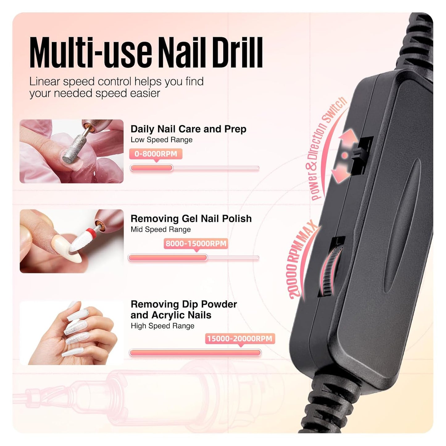 Nail Drill - 16 PCS Kit for Perfect At-Home Manicures - NailSala