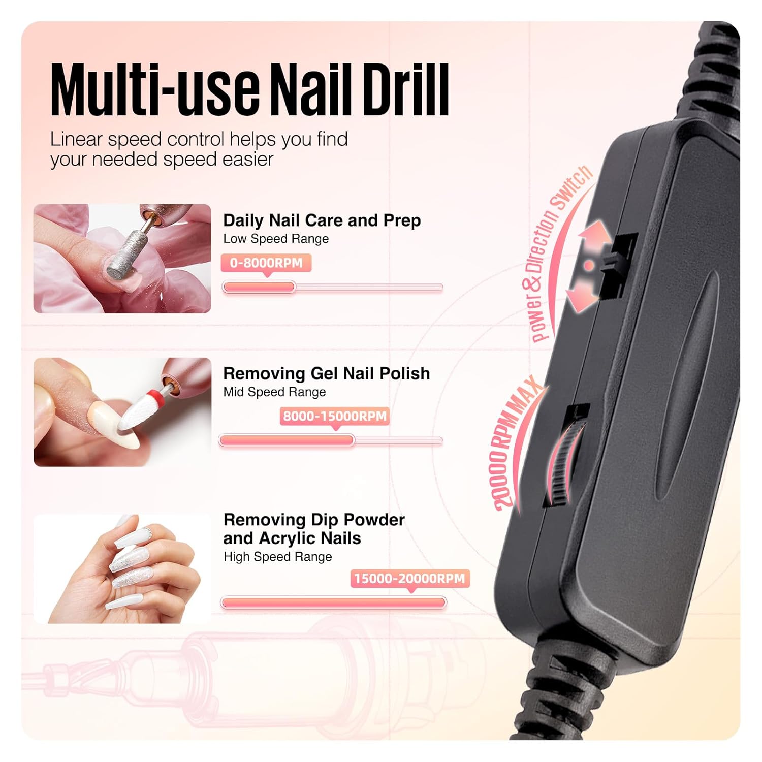 Nail Drill - 16 PCS Kit for Perfect At-Home Manicures - NailSala