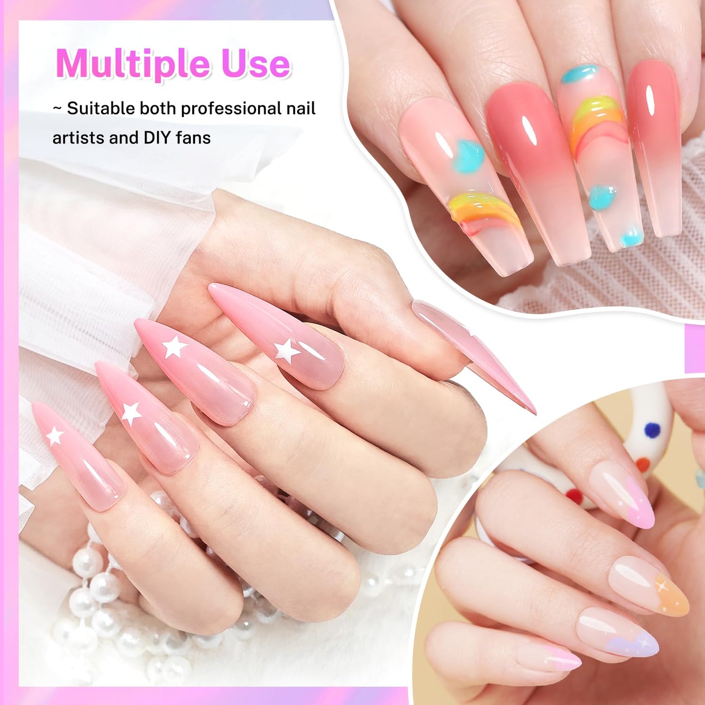 Gradient Nail Sponge Set (100 PCS)