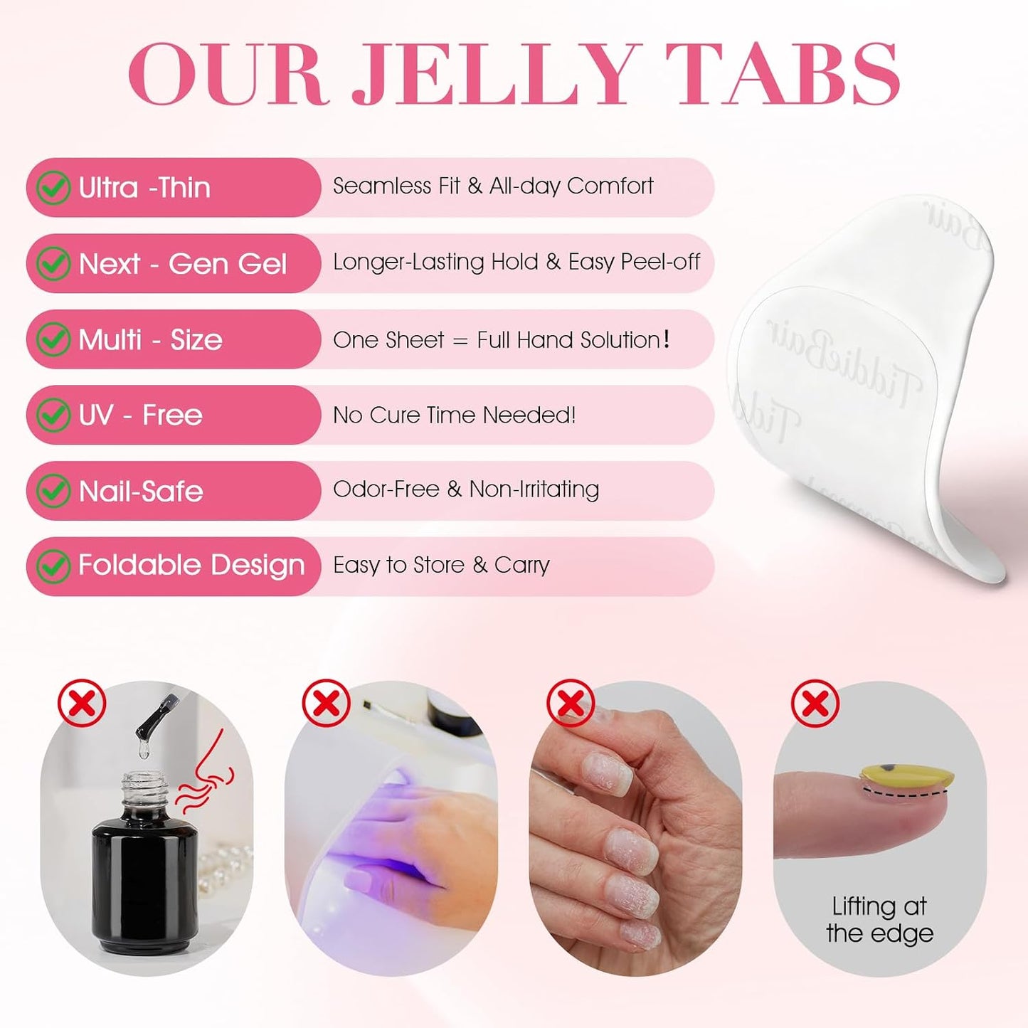 Nail Adhesive Tabs - 480 Pcs