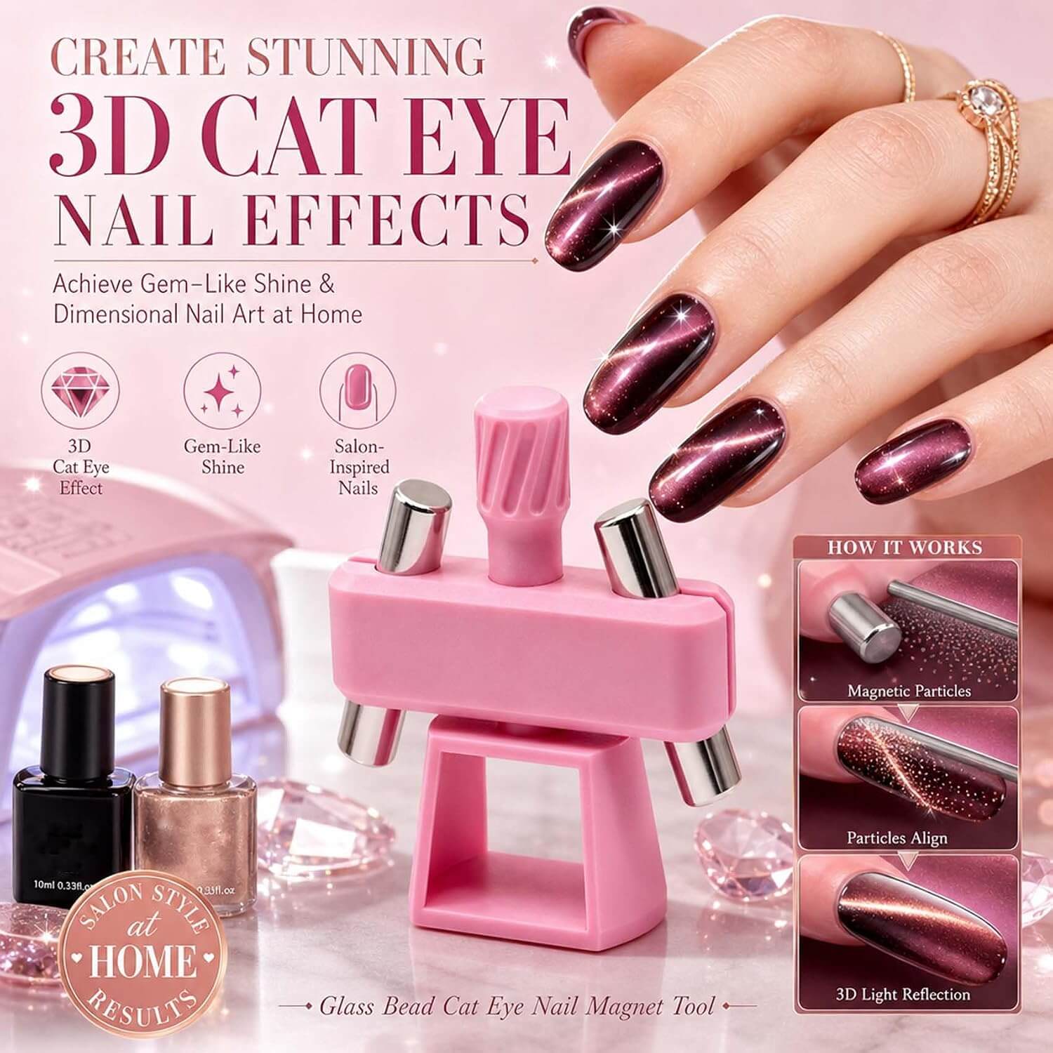 Automatic Cat Eye Magnet NailSala