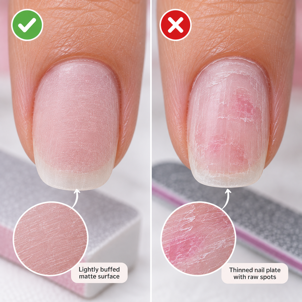 Correct Micro Buffing vs Damaging Over Filing