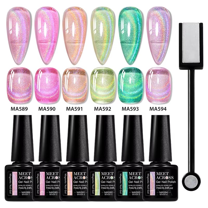Cat Eye Gel Polish - 6 Colours - Global NailSala