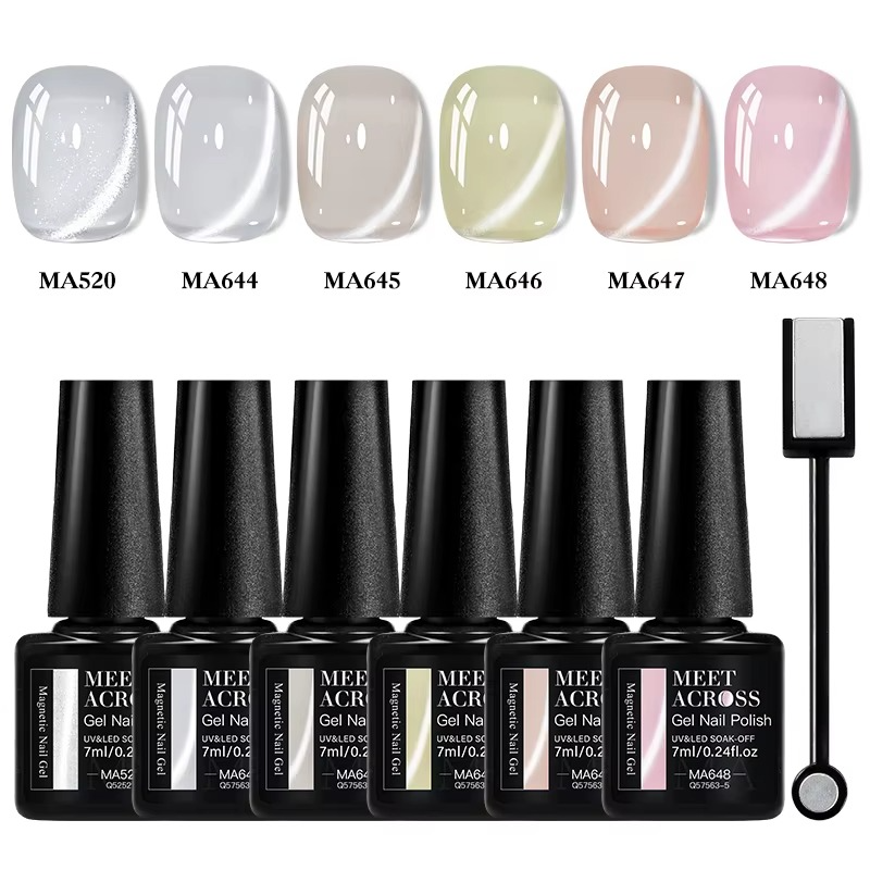 Cat Eye Gel Polish - 6 Colours - Global NailSala