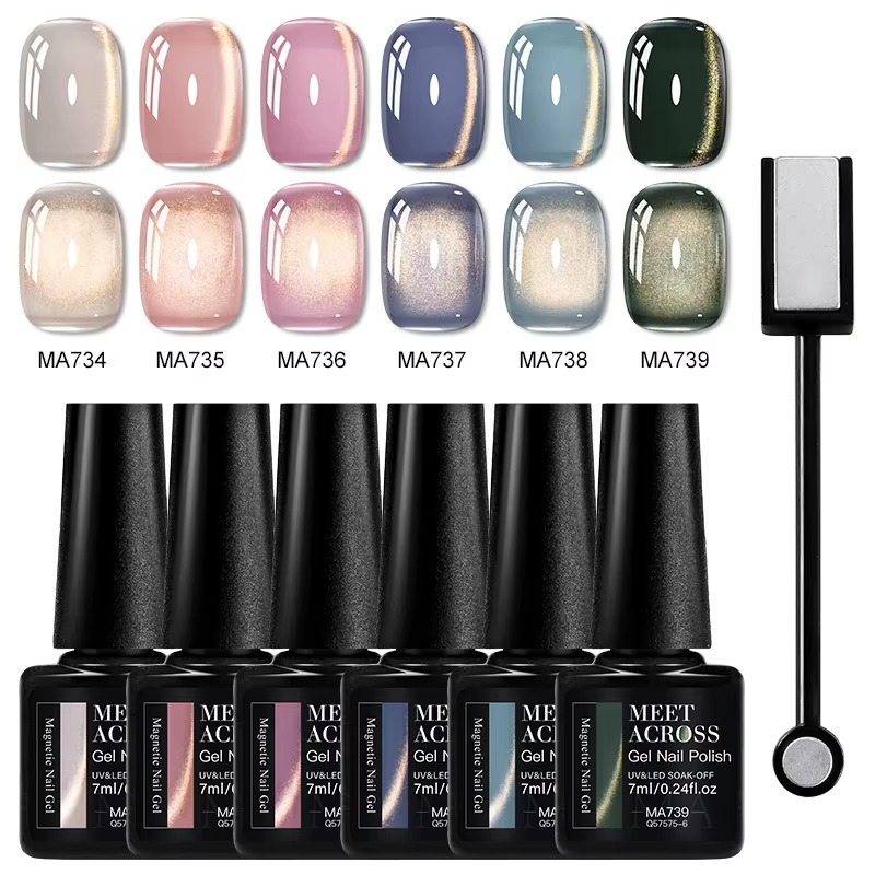 Cat Eye Gel Polish - 6 Colours - Global NailSala
