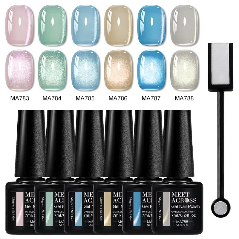 Cat Eye Gel Polish - 6 Colours - Global NailSala