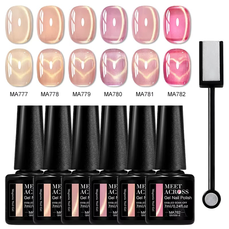 Cat Eye Gel Polish - 6 Colours - Global NailSala