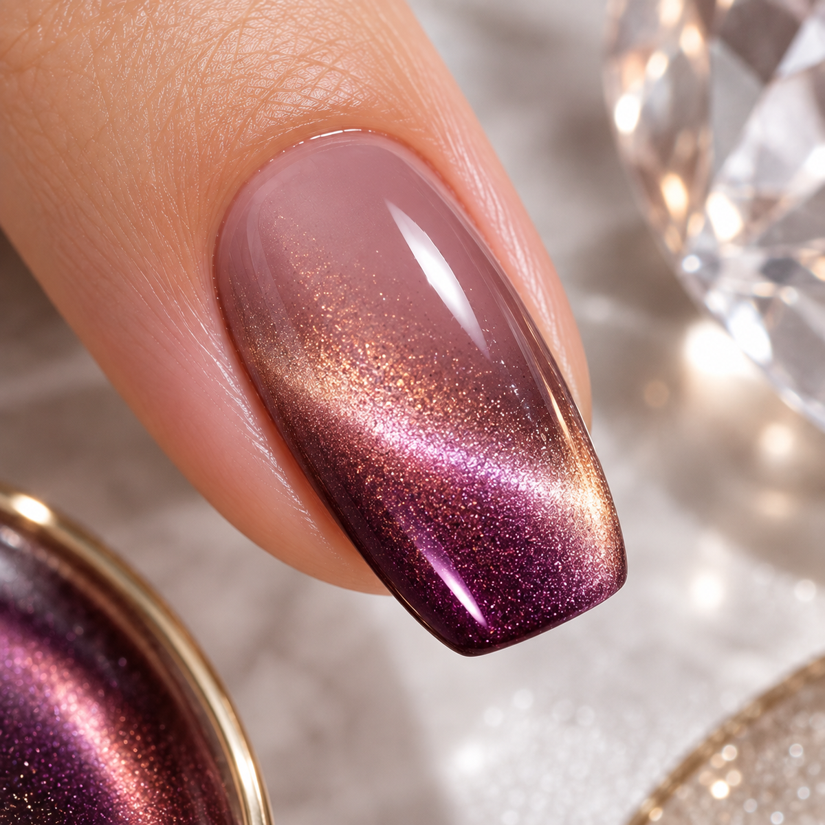 Cat-Eye Layered Velvet Gradient