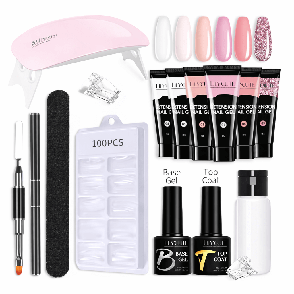 Poly Nail Gel Extension Kit - 6 Colours NailSala