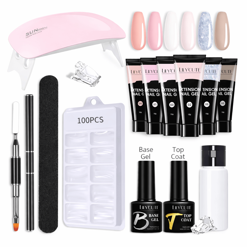 Poly Nail Gel Extension Kit - 6 Colours NailSala
