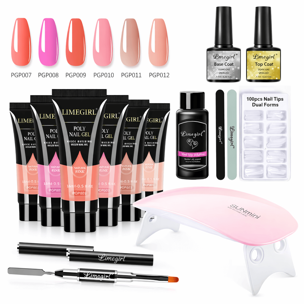 Poly Nail Gel Extension Kit - 6 Colours NailSala