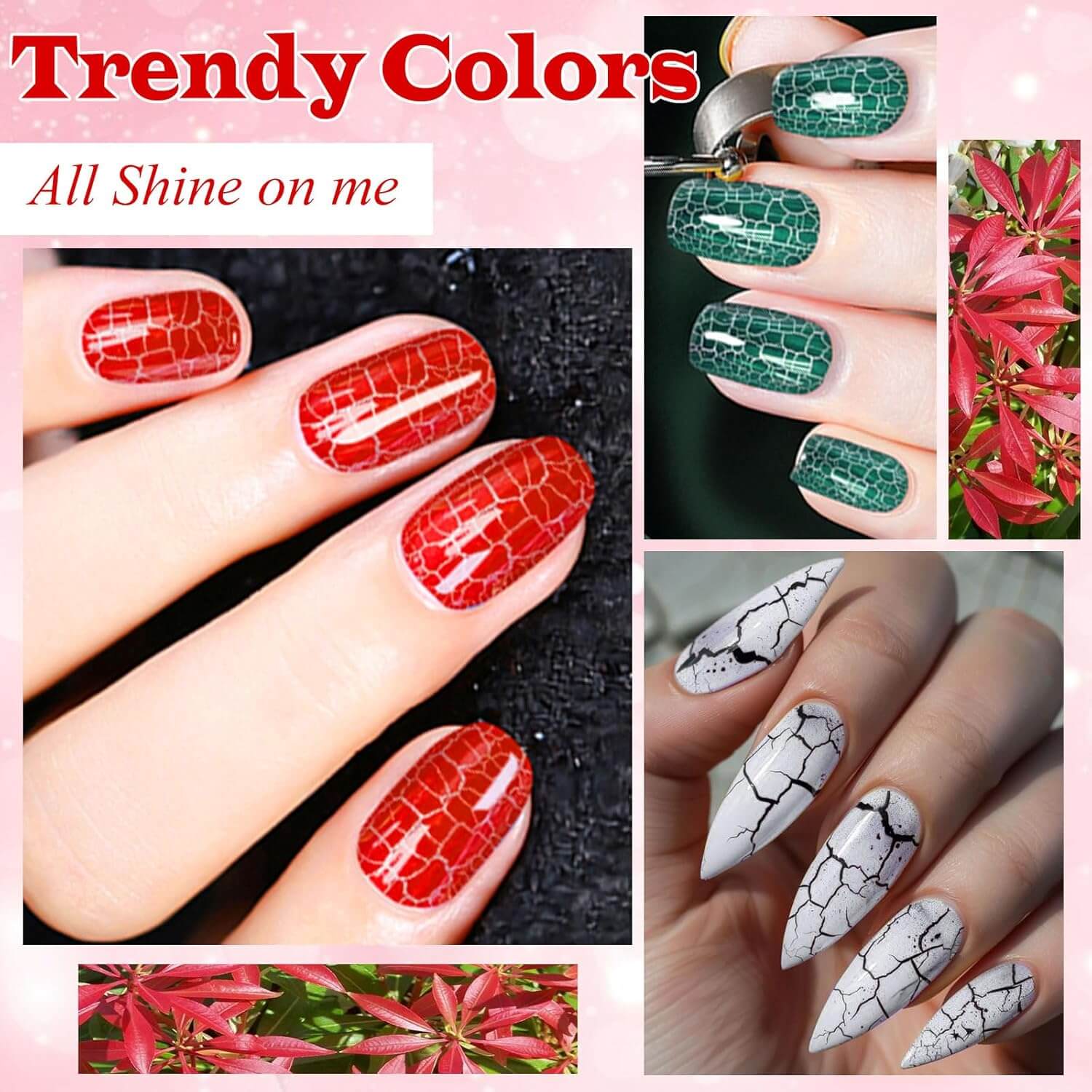 Crackle Nail Polish - 10 Colors NailSala