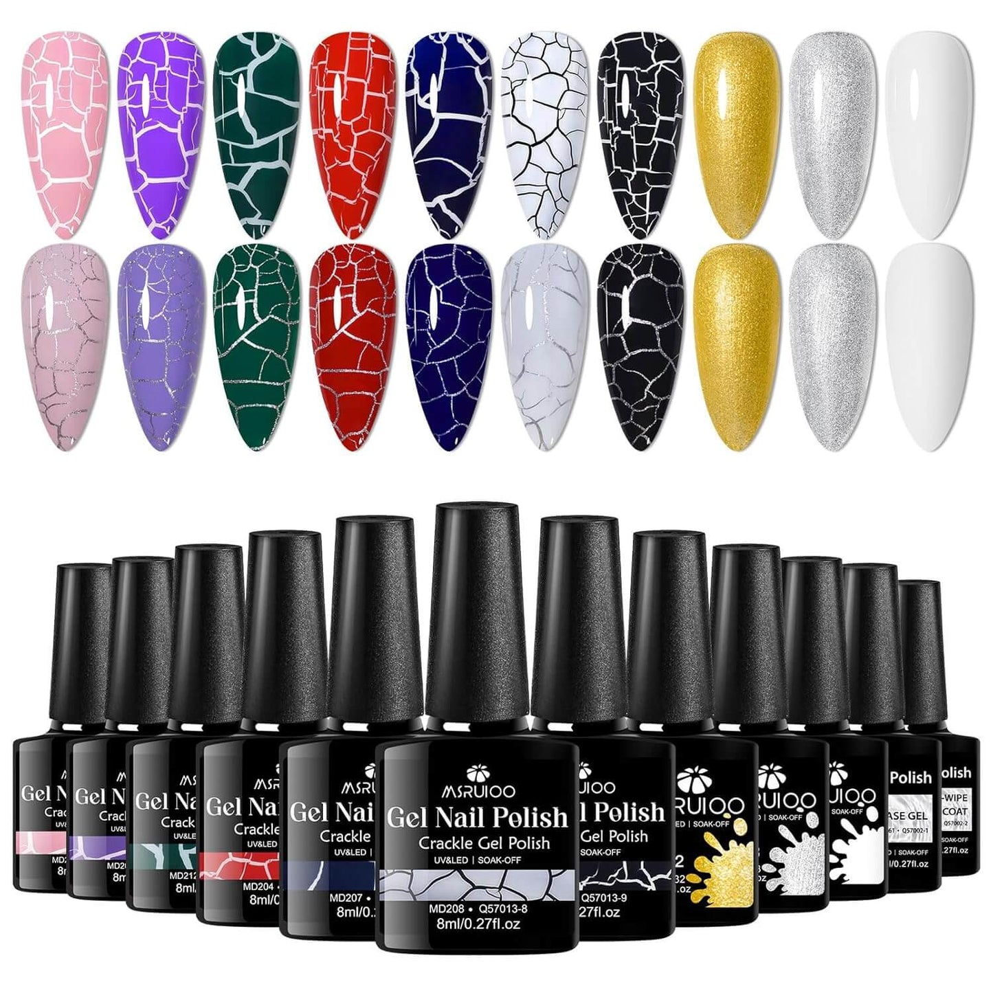 Crackle Nail Polish - 10 Colors NailSala