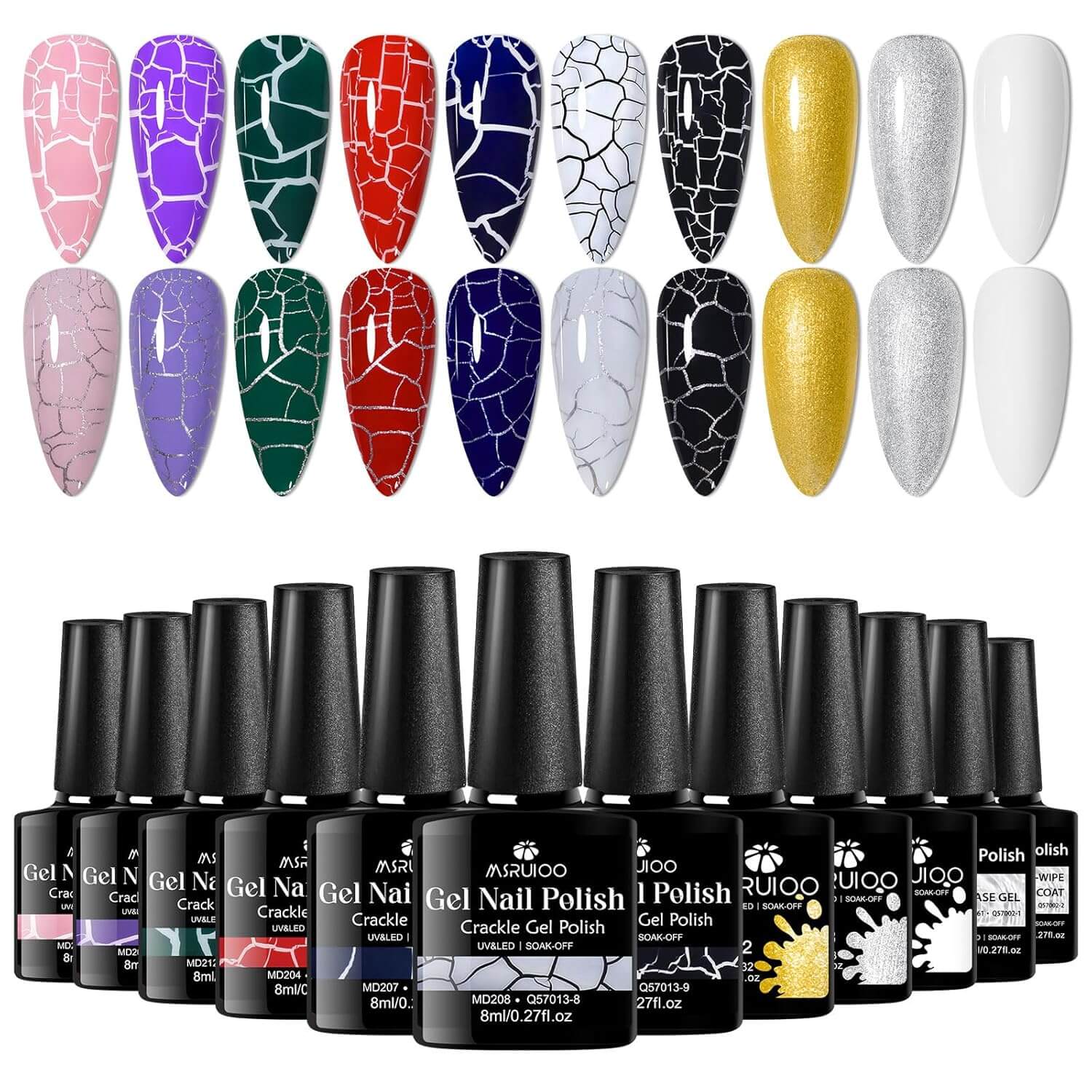 Crackle Nail Polish - 10 Colors NailSala