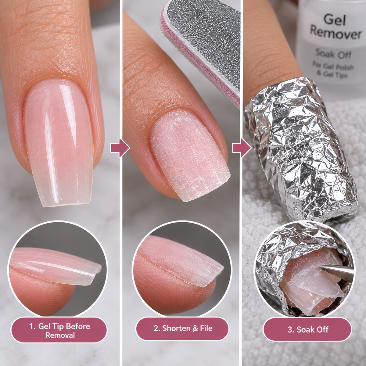 Cured Gel Glue Tip Removal