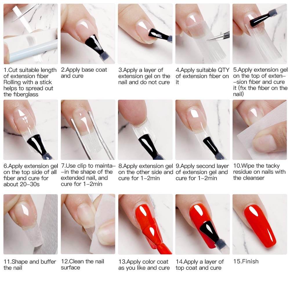 Fiberglass Nail Wrap Kit NailSala