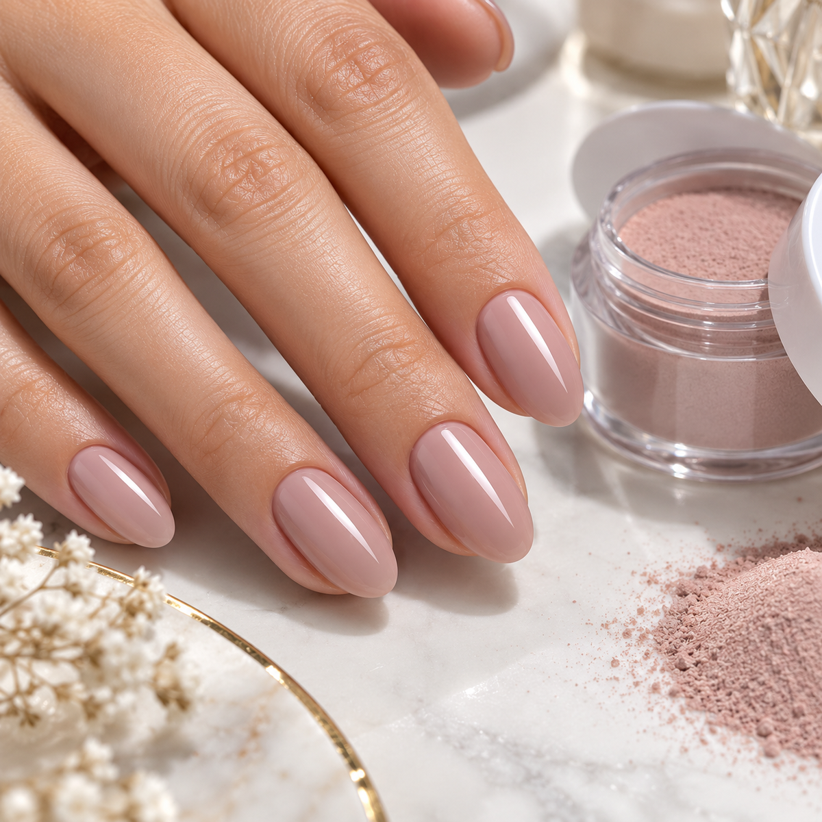 Flawless Soft Neutral Dip Finish