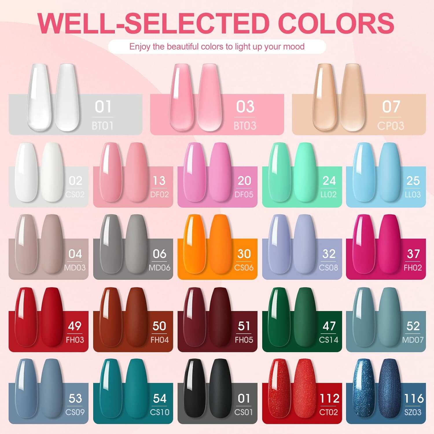 Gel Nail Polish Kit - 20 Colors 😍 UK Store NailSala