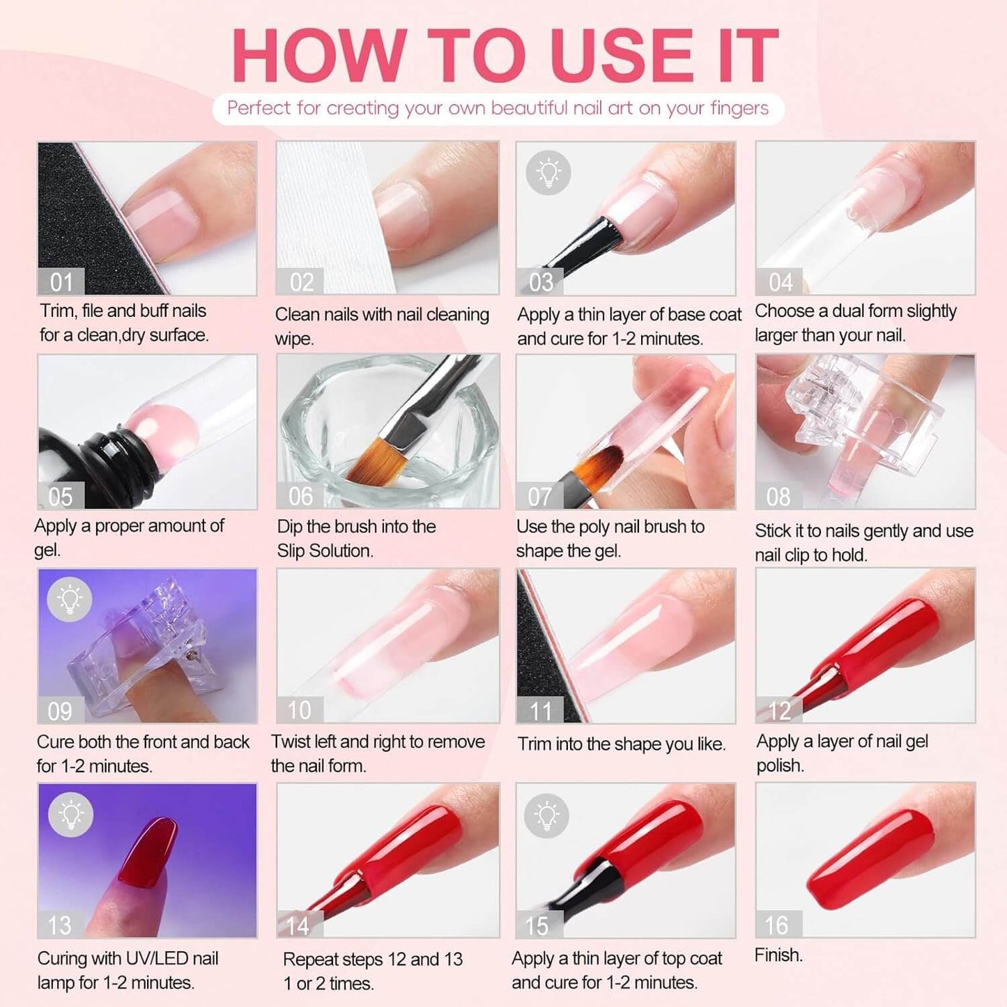 Gel Nail Polish Kit - 20 Colors 😍 UK Store NailSala