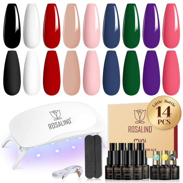Gel Nail Polish Kit - 9 colors