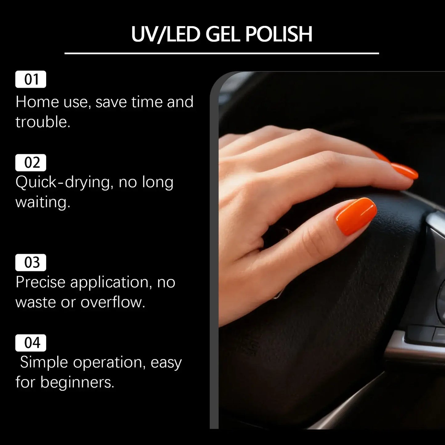 Gel Nail Polish Pen - Set 6 Colors