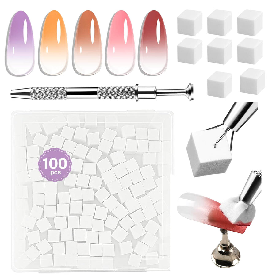 Gradient Nail Sponge Set (100 PCS) NailSala