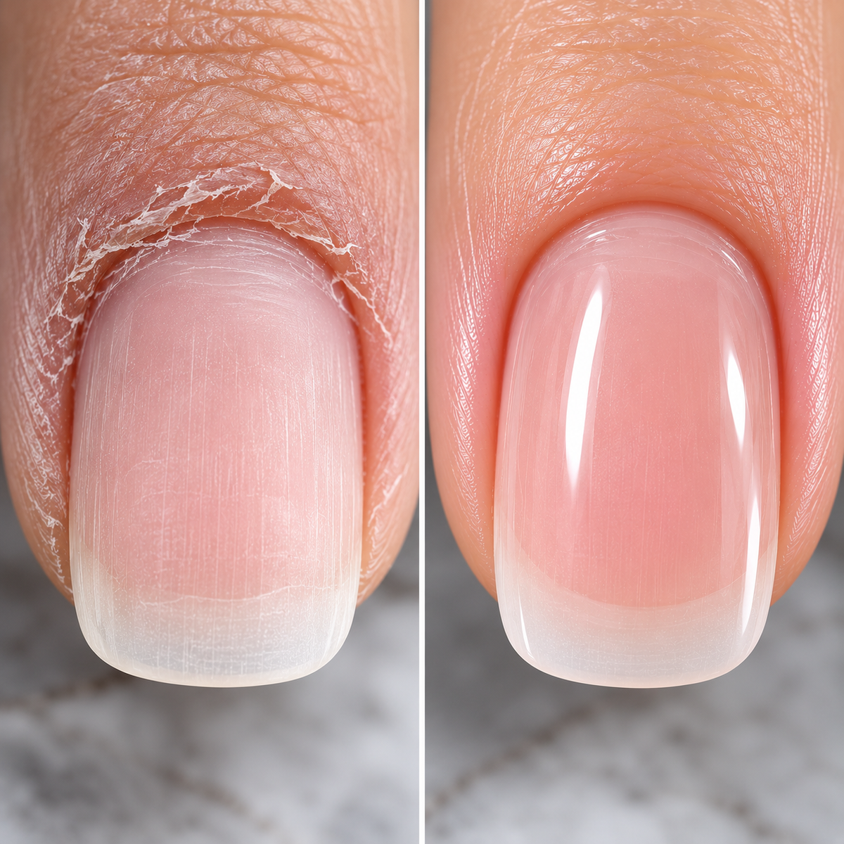 Hydrated vs Dry Skin