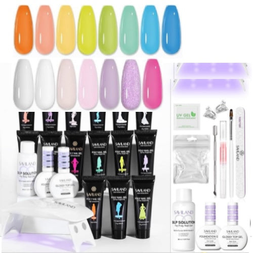 Poly Gel Nail Extension Kit - 15 Colours 🔥 Red-Hot Deal 🔥 - NailSala