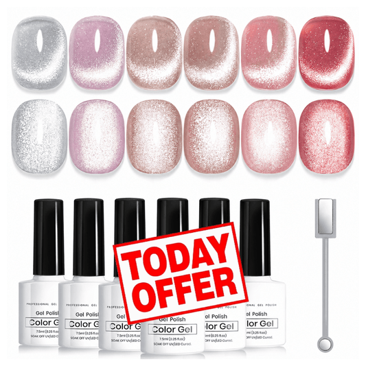 Magnetic Cat Eye Gel Nail 6 Colors NailSala