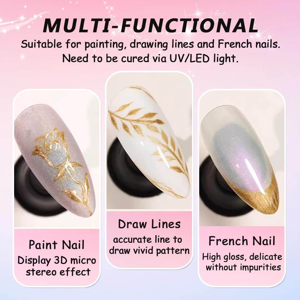 Metallic Gel Nail Polish Set