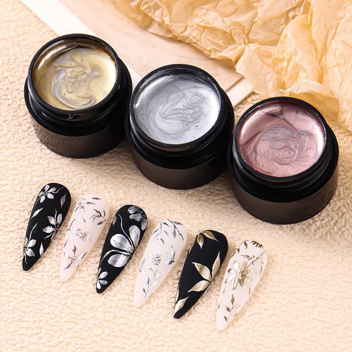 Metallic Gel Nail Polish Set