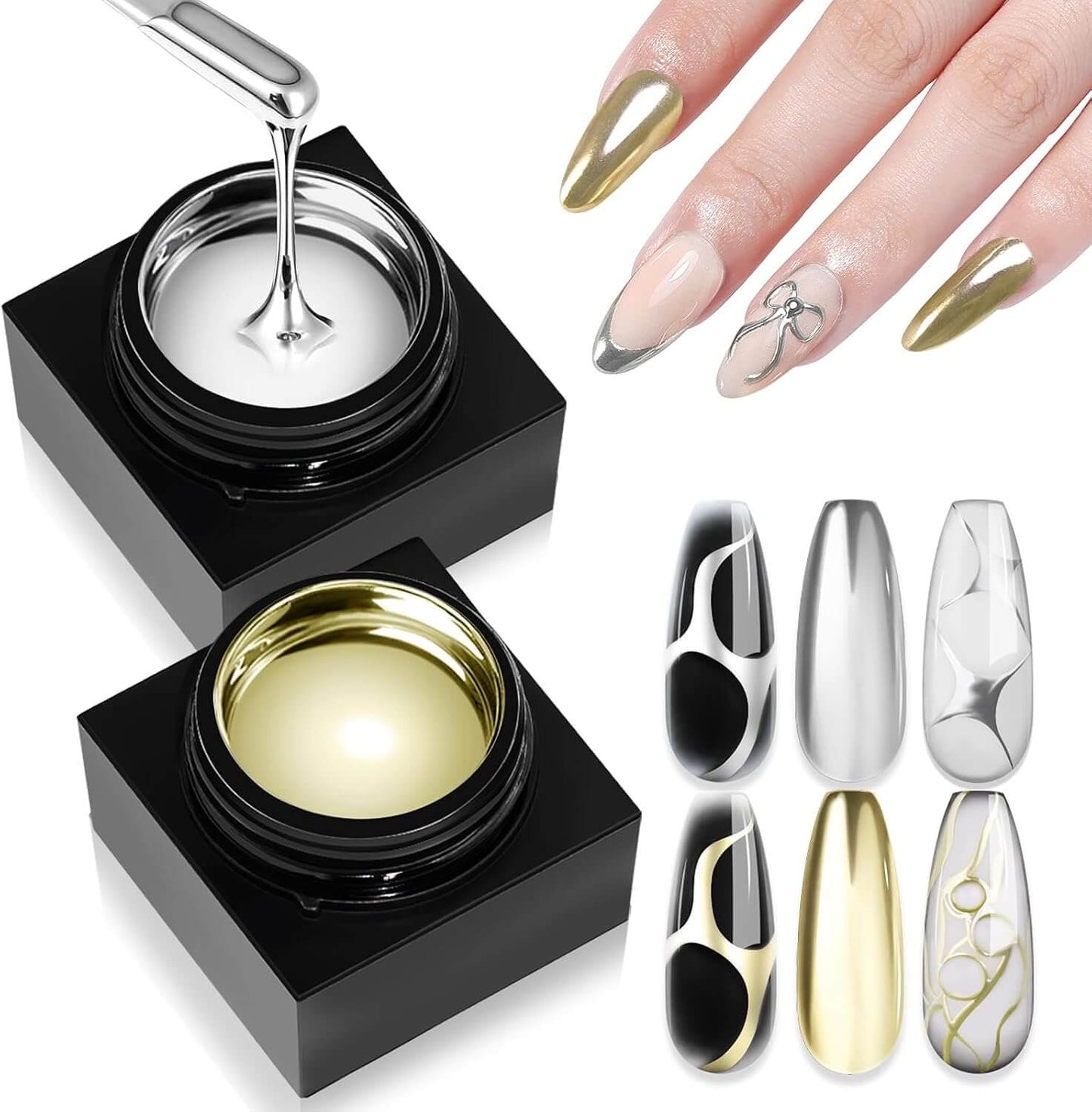 Metallic Gel Nail Polish Set
