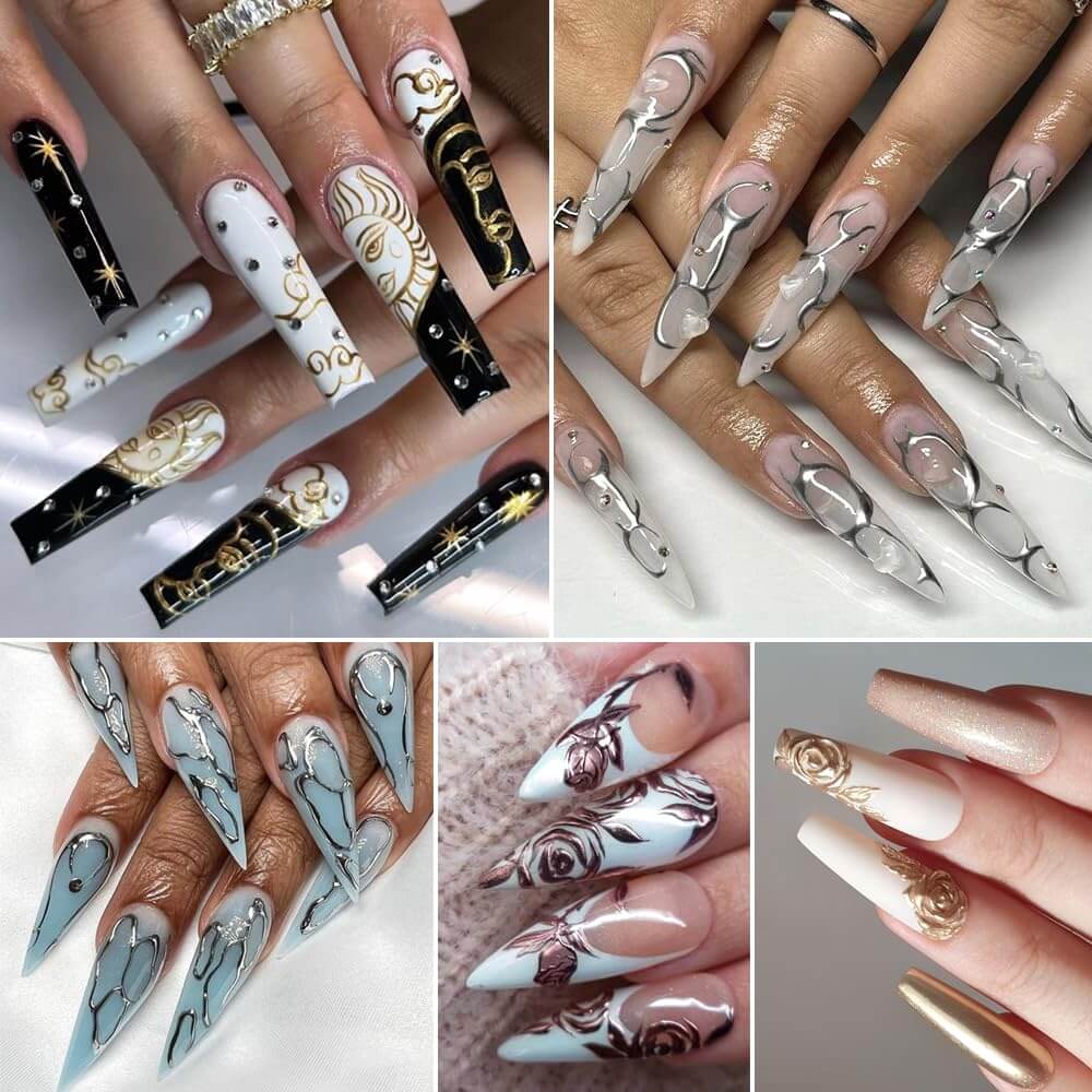 Metallic Gel Nail Polish Set NailSala