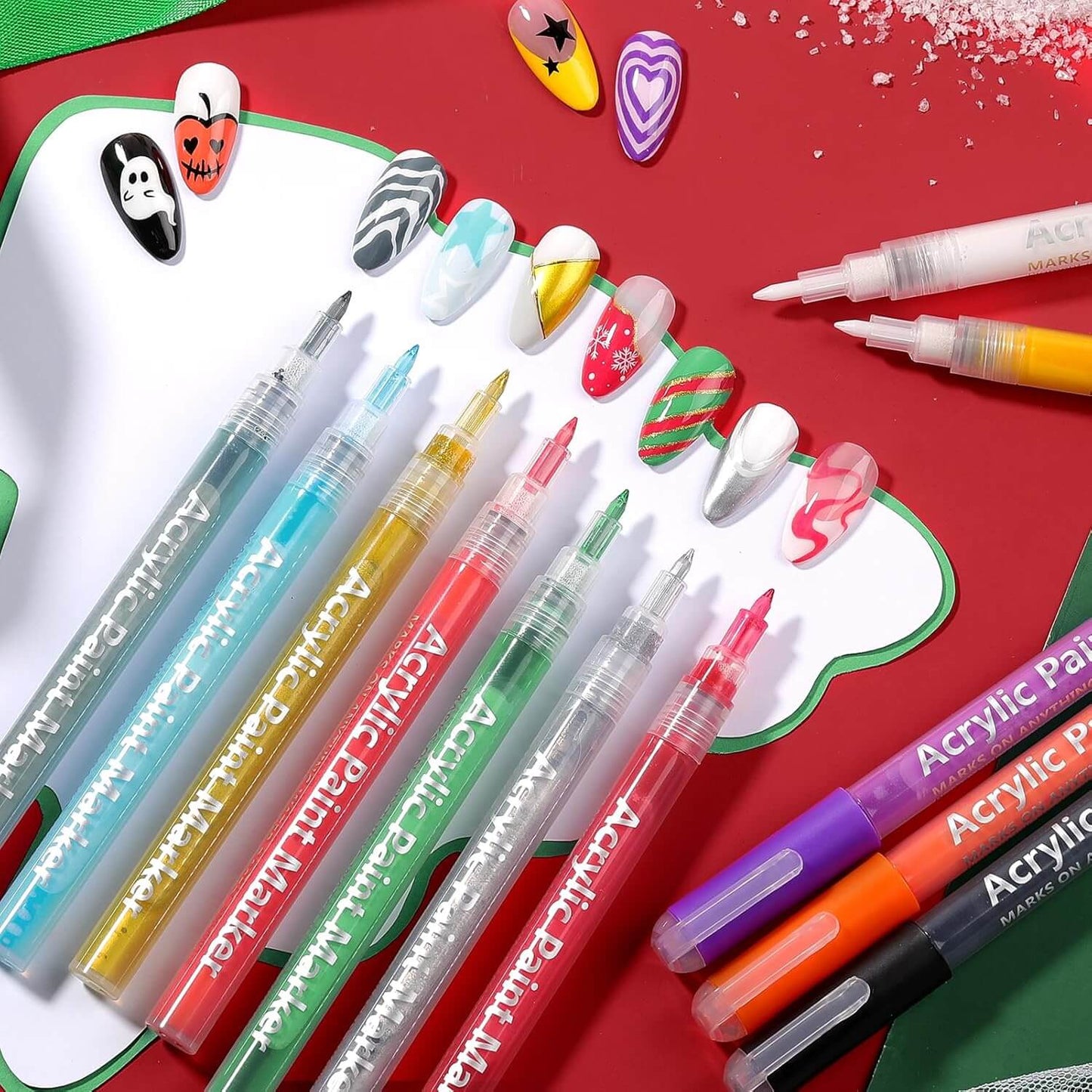 Nail Art Pens Set - 12 Colours - A Must-Have